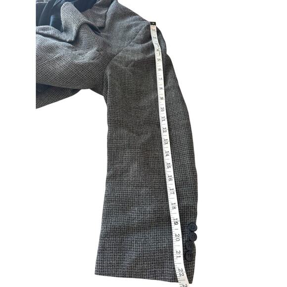 Oscar de la Renta Menswear Blazer 42R Gray Wool Tweed Sport Coat Jacket - Picture 7 of 9